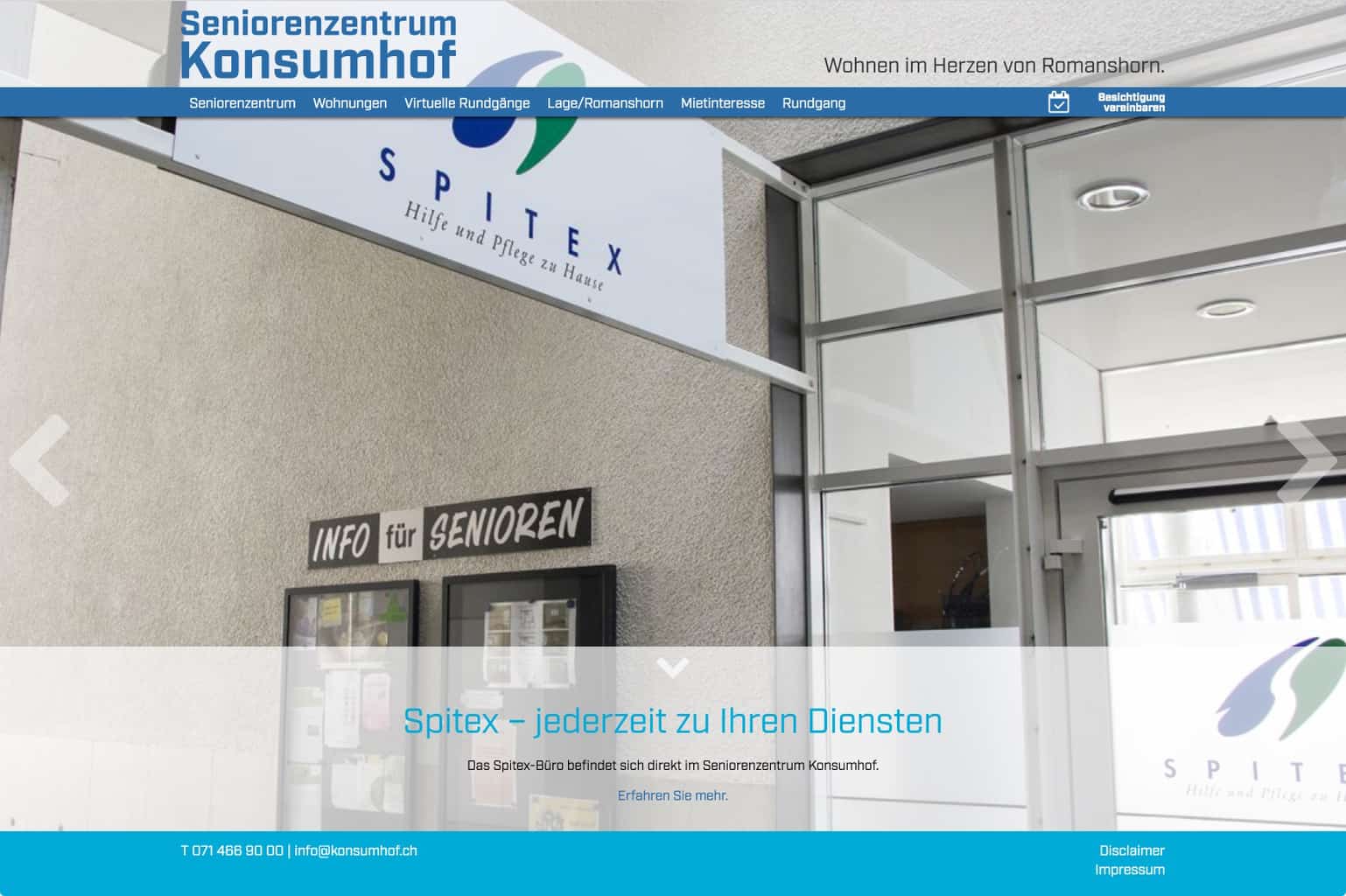 Spitex im Seniorenzentrum Konsumhof