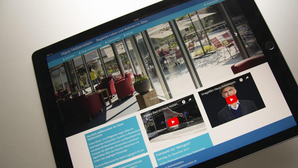 Die Website hausholzenstein.ch